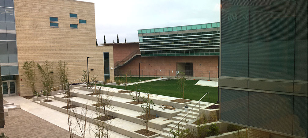 View looking at amphitheater from second floor